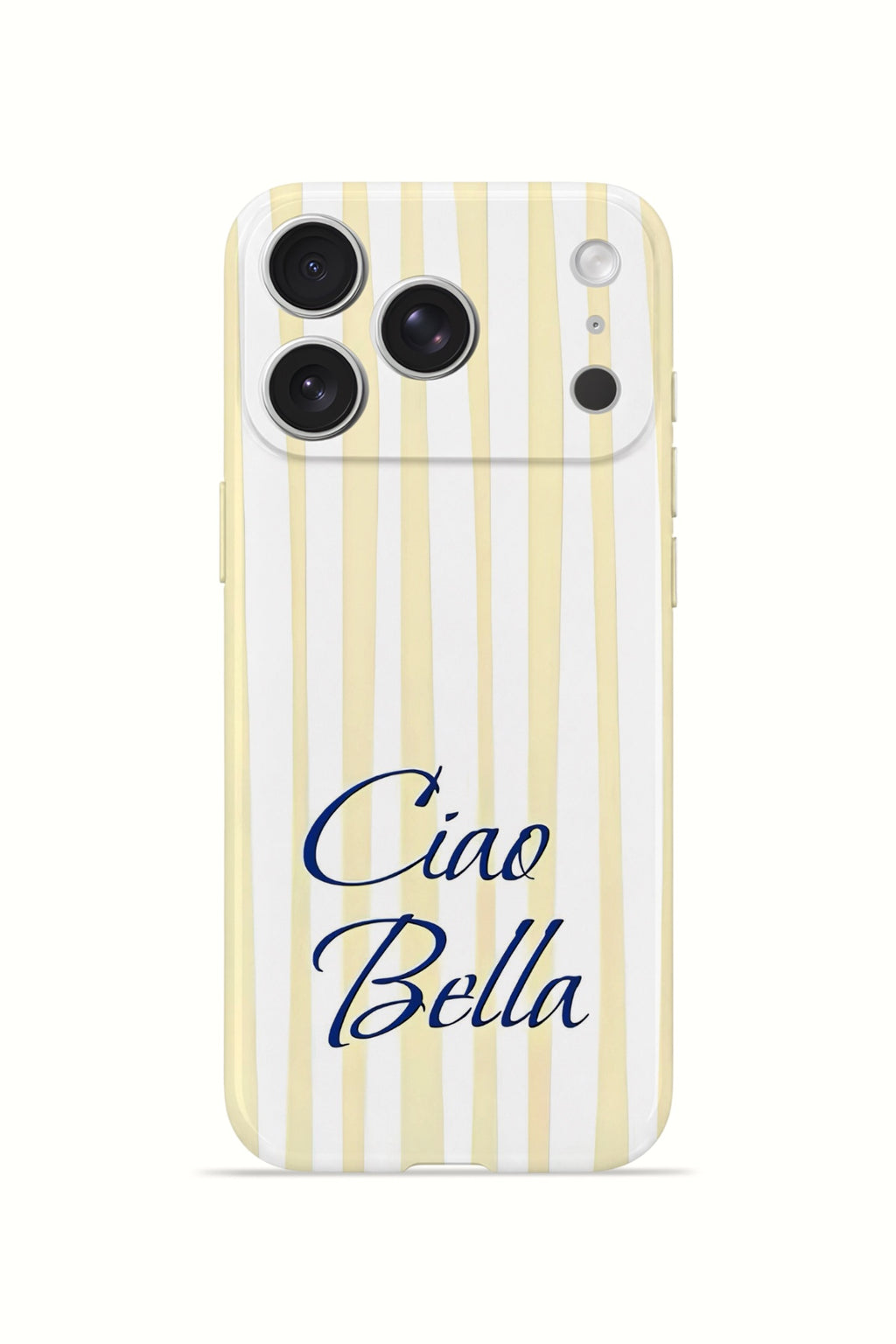 iPhone 17 Pro Valestra İnce Kamera Korumalı Mika Kılıf Ciao Bella Lemon