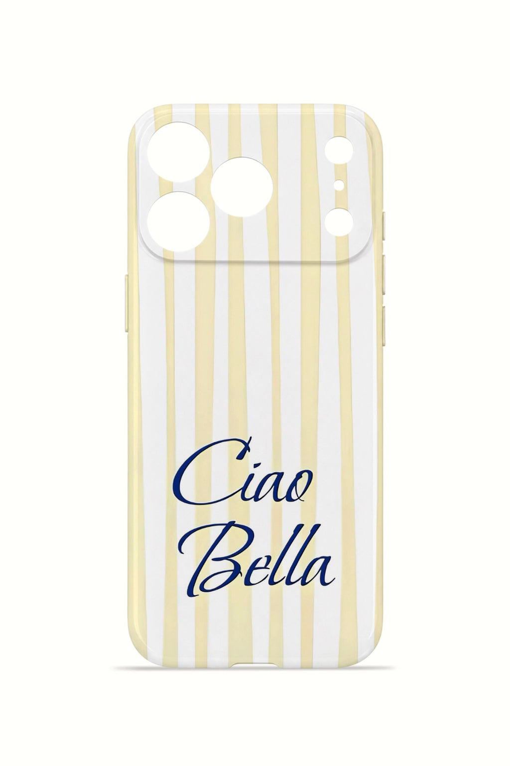 iPhone 17 Pro Max Valestra İnce Kamera Korumalı Mika Kılıf Ciao Bella Lemon