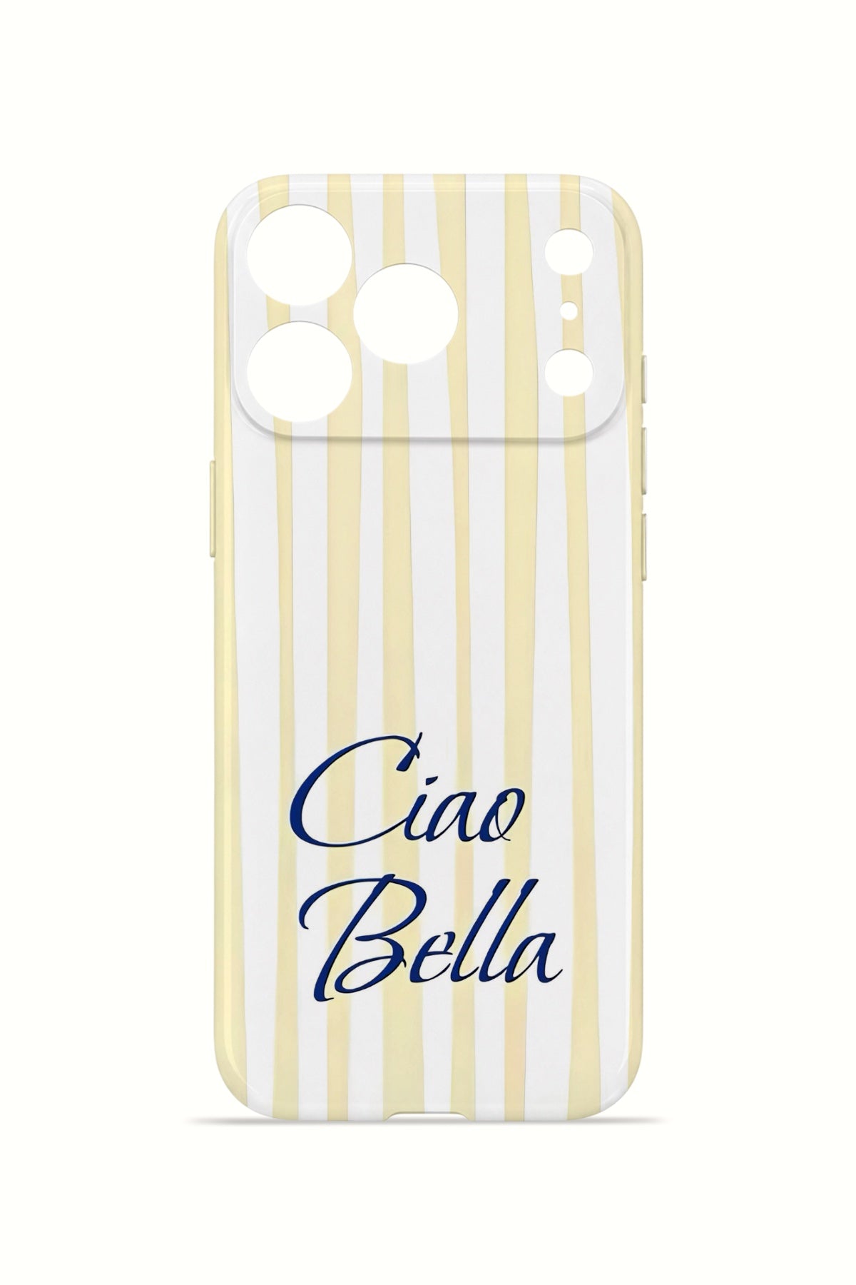 iPhone 17 Pro Max Valestra İnce Kamera Korumalı Mika Kılıf Ciao Bella Lemon