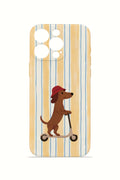 iPhone 15 Pro Max Valestra İnce Kamera Korumalı Mika Kılıf Dachshund Riviera