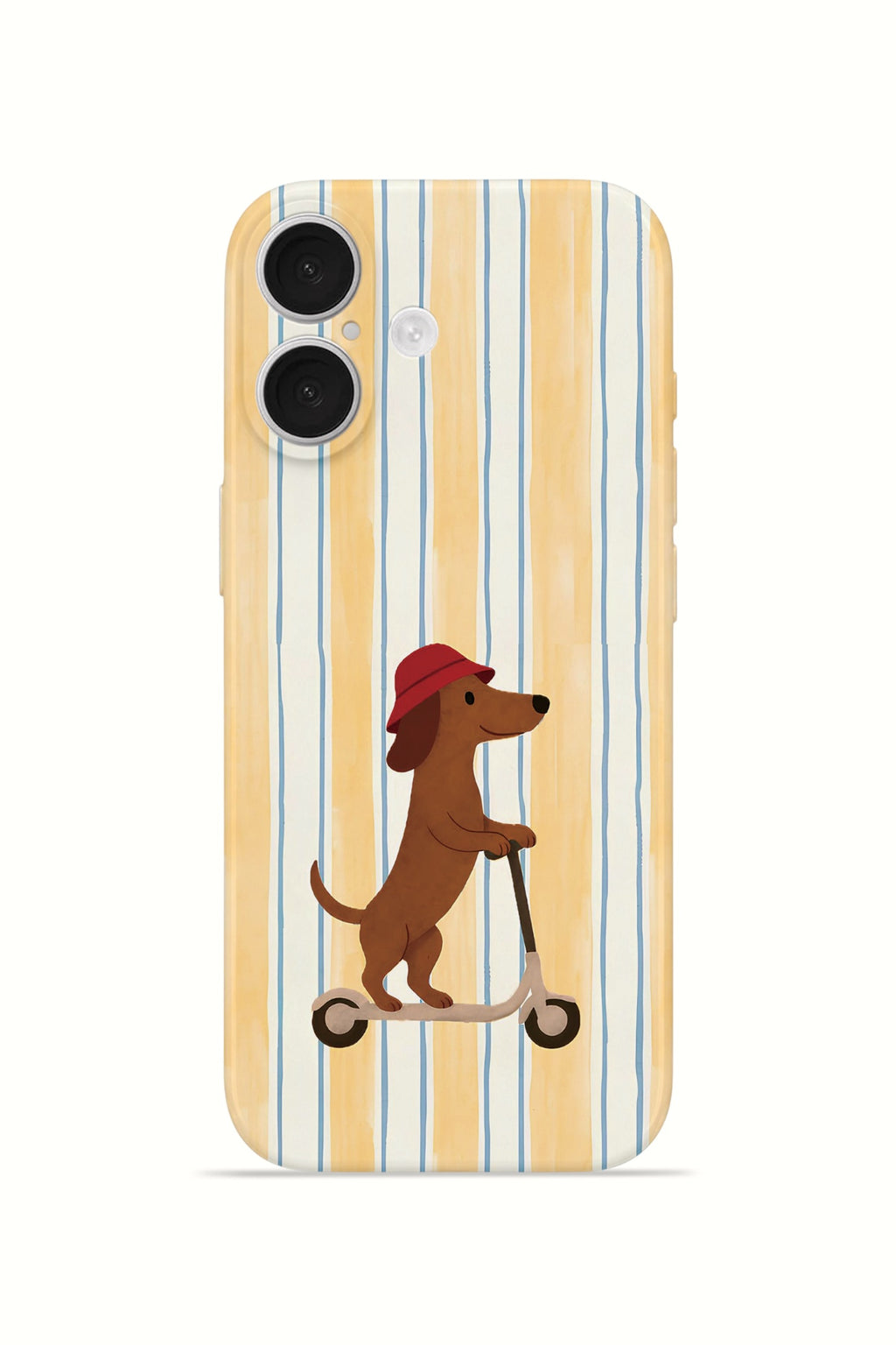 iPhone 16 Valestra İnce Kamera Korumalı Mika Kılıf Dachshund Riviera