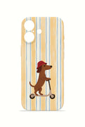 iPhone 17 Valestra İnce Kamera Korumalı Mika Kılıf Dachshund Riviera