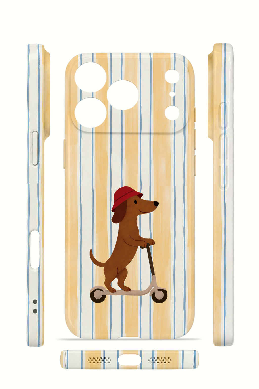 iPhone 17 Pro Max Valestra İnce Kamera Korumalı Mika Kılıf Dachshund Riviera
