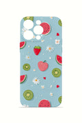 iPhone 14 Pro Valestra İnce Kamera Korumalı Mika Kılıf Fruit Confetti Sky
