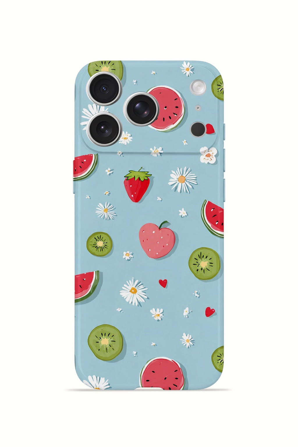 iPhone 17 Pro Max Valestra İnce Kamera Korumalı Mika Kılıf Fruit Confetti Sky