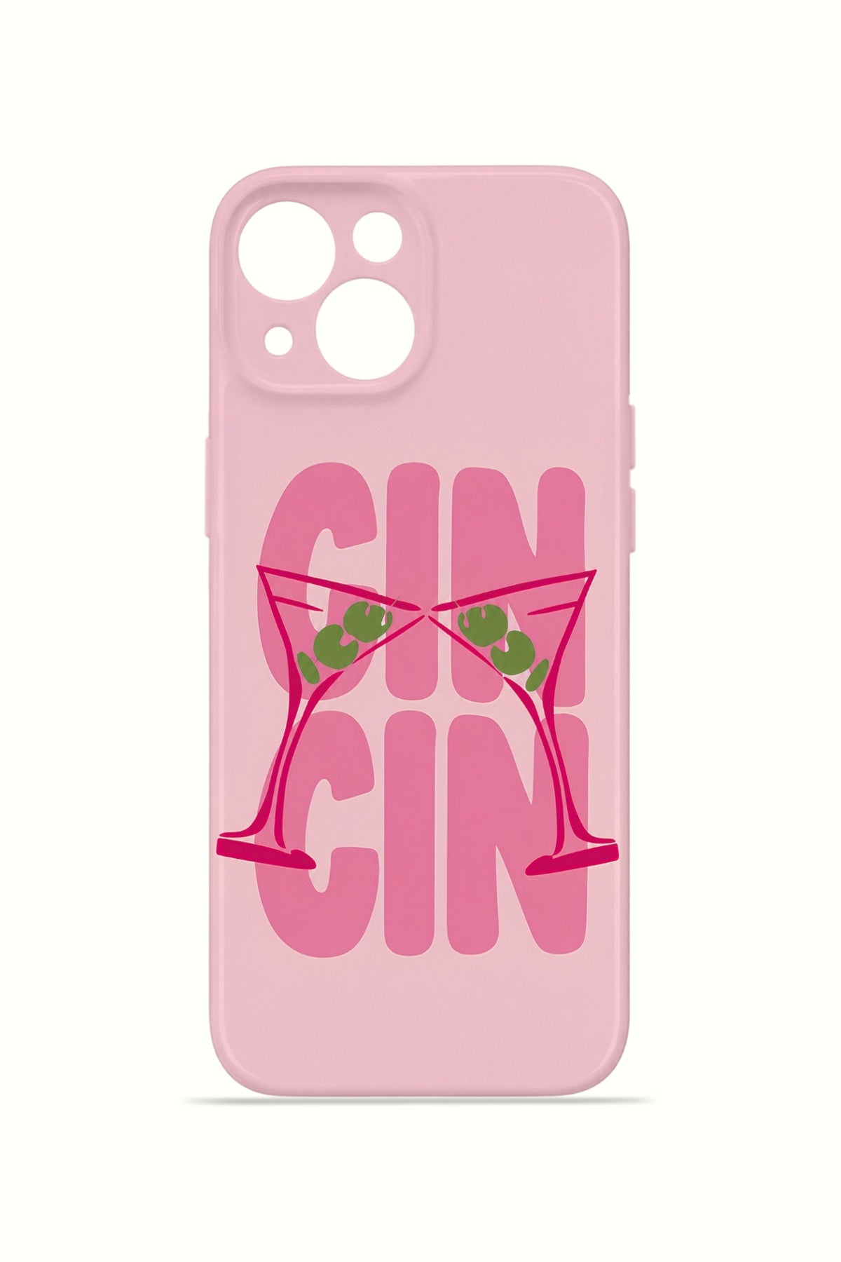 iPhone 14 Valestra İnce Kamera Korumalı Mika Kılıf Gin O Clock