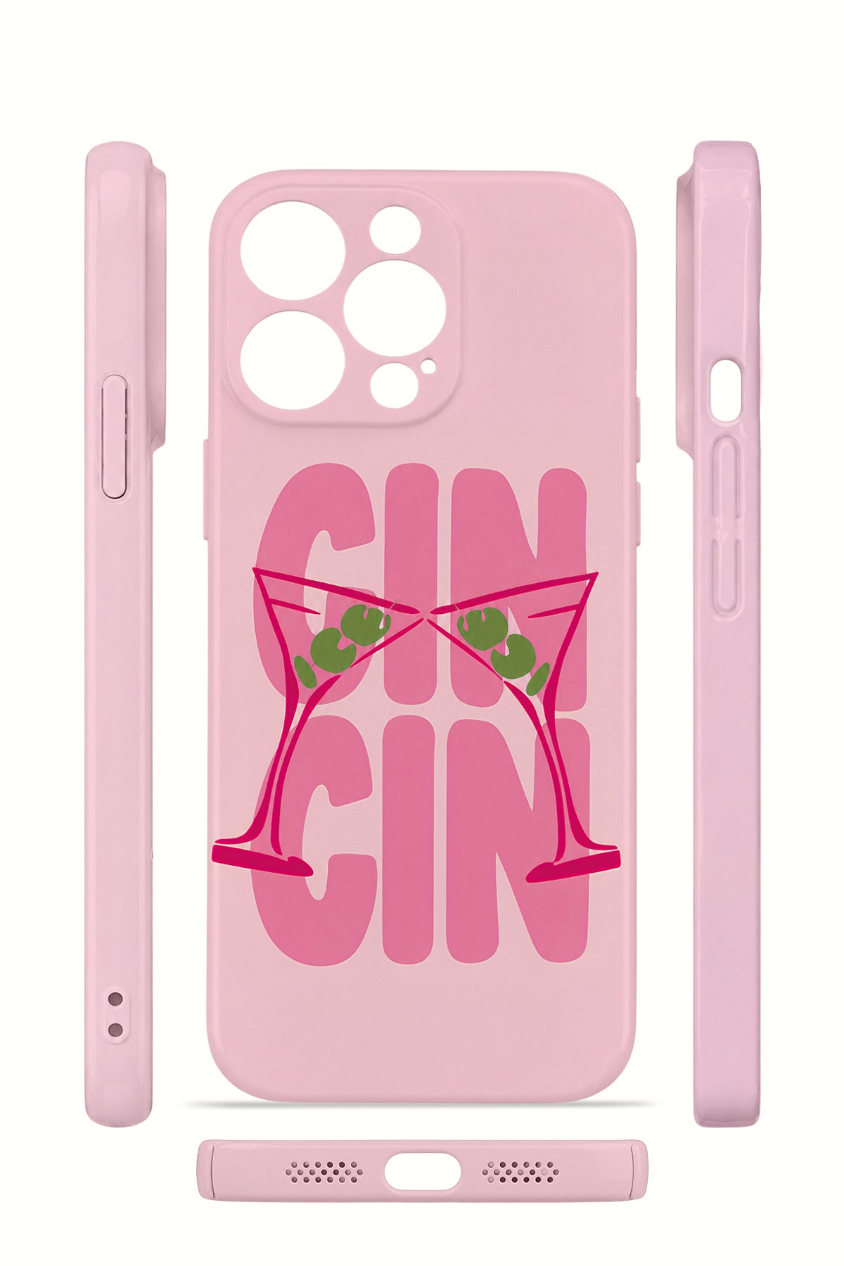 iPhone 13 Pro Valestra İnce Kamera Korumalı Mika Kılıf Gin O Clock
