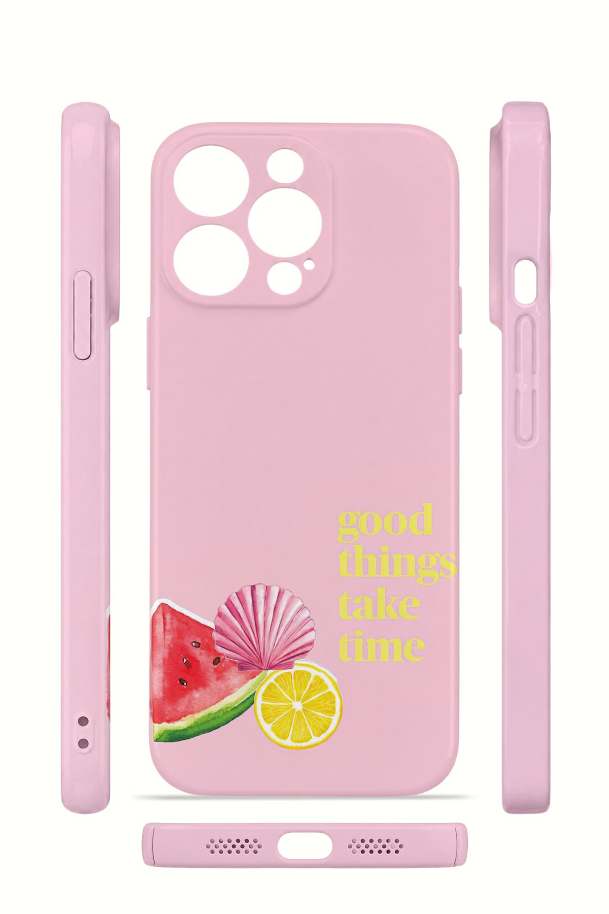 iPhone 12 Pro Valestra İnce Kamera Korumalı Mika Kılıf Good Things Fruit Corner