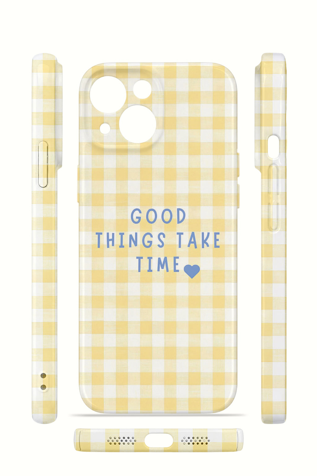 iPhone 13 Valestra İnce Kamera Korumalı Mika Kılıf Good Things Gingham