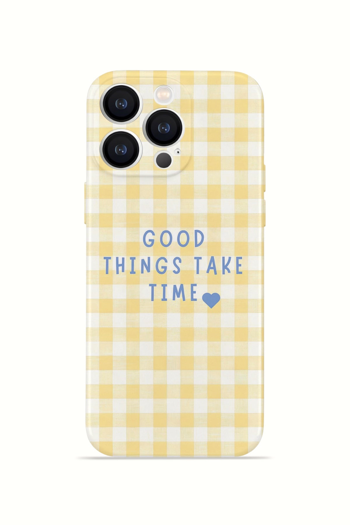 iPhone 12 Pro Valestra İnce Kamera Korumalı Mika Kılıf Good Things Gingham