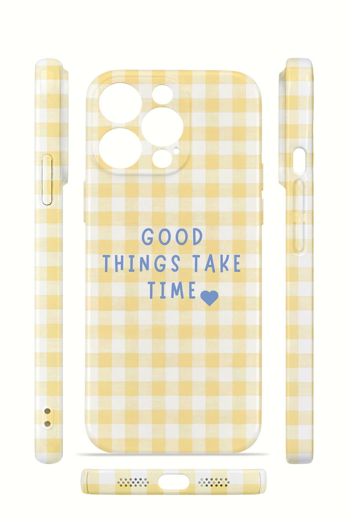iPhone 13 Pro Max Valestra İnce Kamera Korumalı Mika Kılıf Good Things Gingham