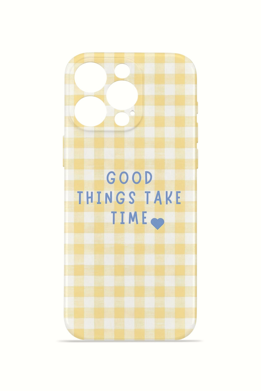 iPhone 16 Pro Valestra İnce Kamera Korumalı Mika Kılıf Good Things Gingham