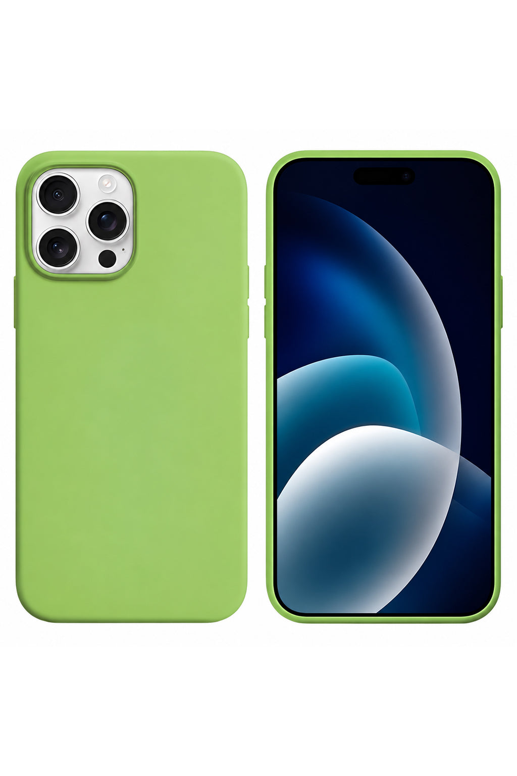 iPhone 13 Pro Max Soft Touch Lansman Silikon Kılıf Açık Yeşil