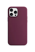 iPhone 15 Pro Max Soft Touch Lansman Silikon Kılıf Bordo