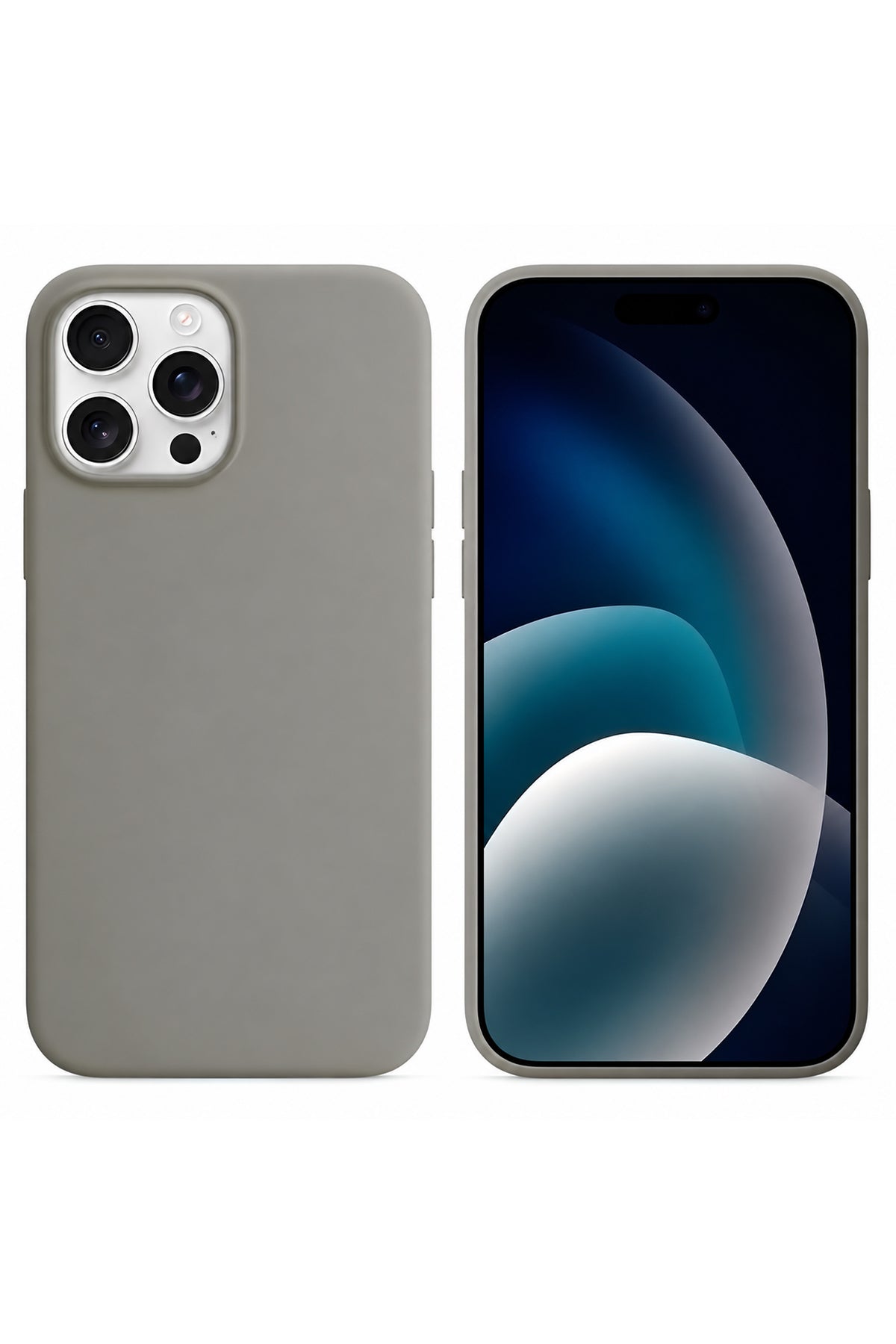 iPhone 13 Pro Soft Touch Lansman Silikon Kılıf Gri