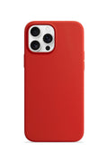 iPhone 14 Pro Soft Touch Lansman Silikon Kılıf Kırmızı