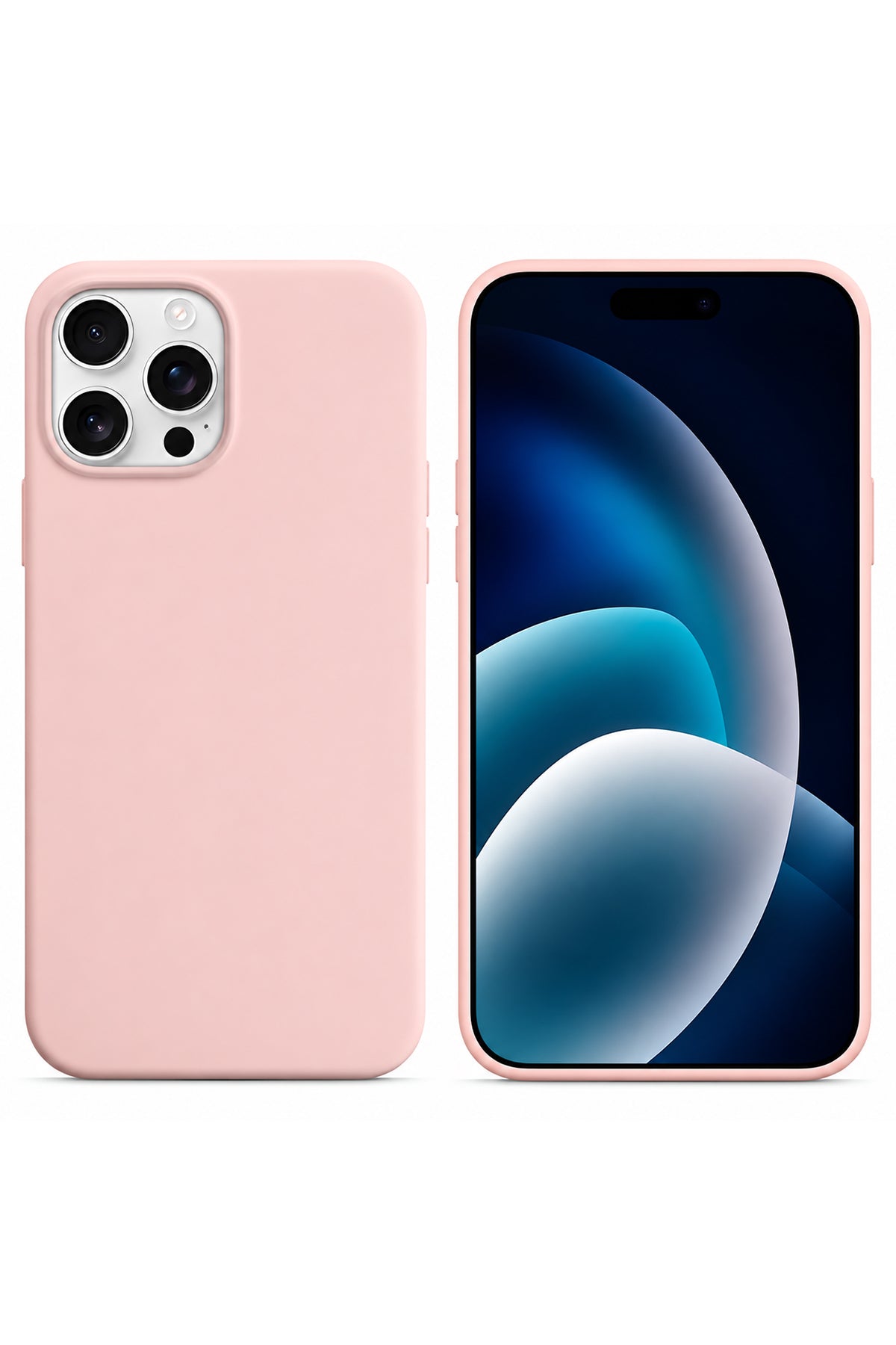 iPhone 13 Pro Soft Touch Lansman Silikon Kılıf Kum Pembe