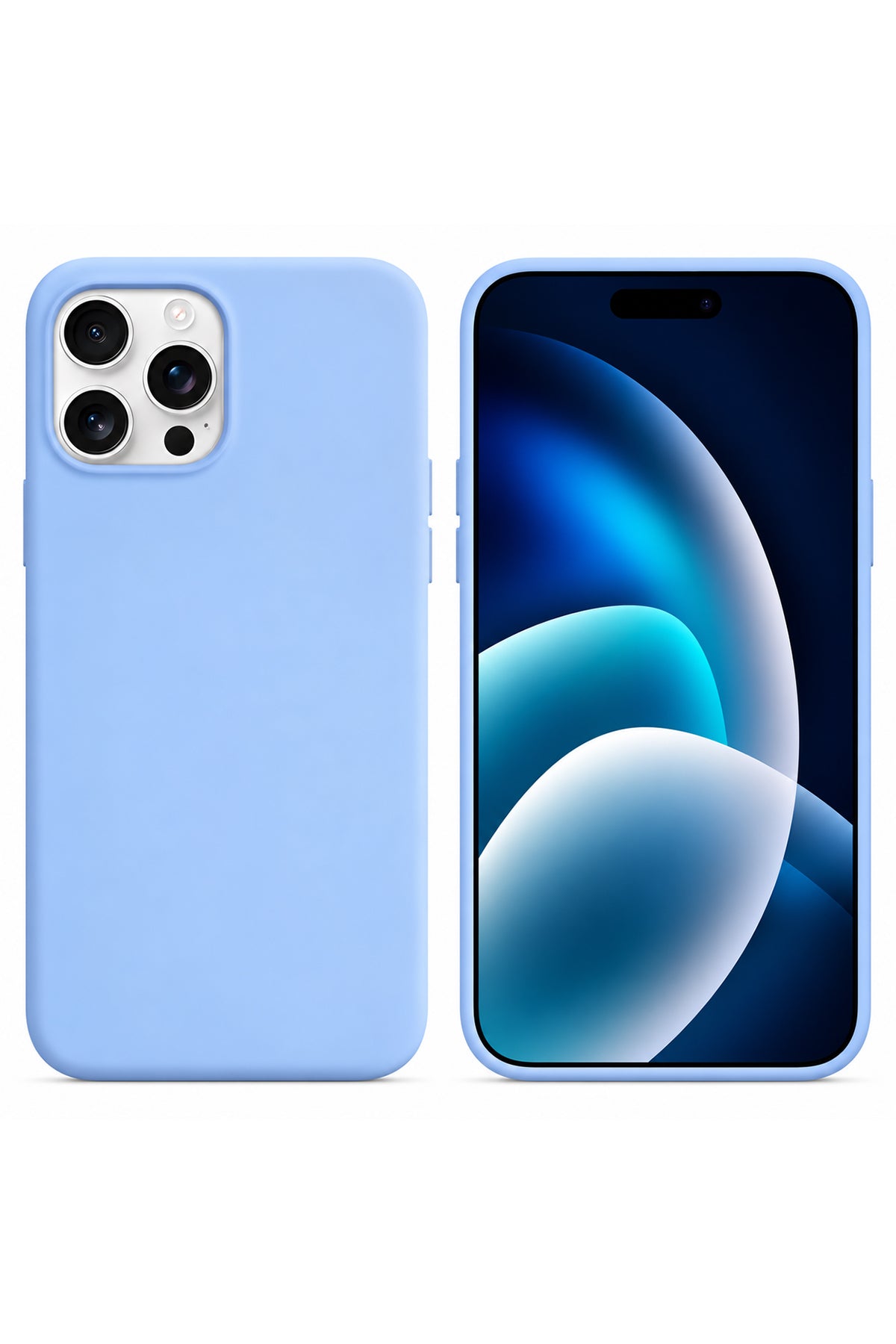 iPhone 13 Pro Soft Touch Lansman Silikon Kılıf Mavi