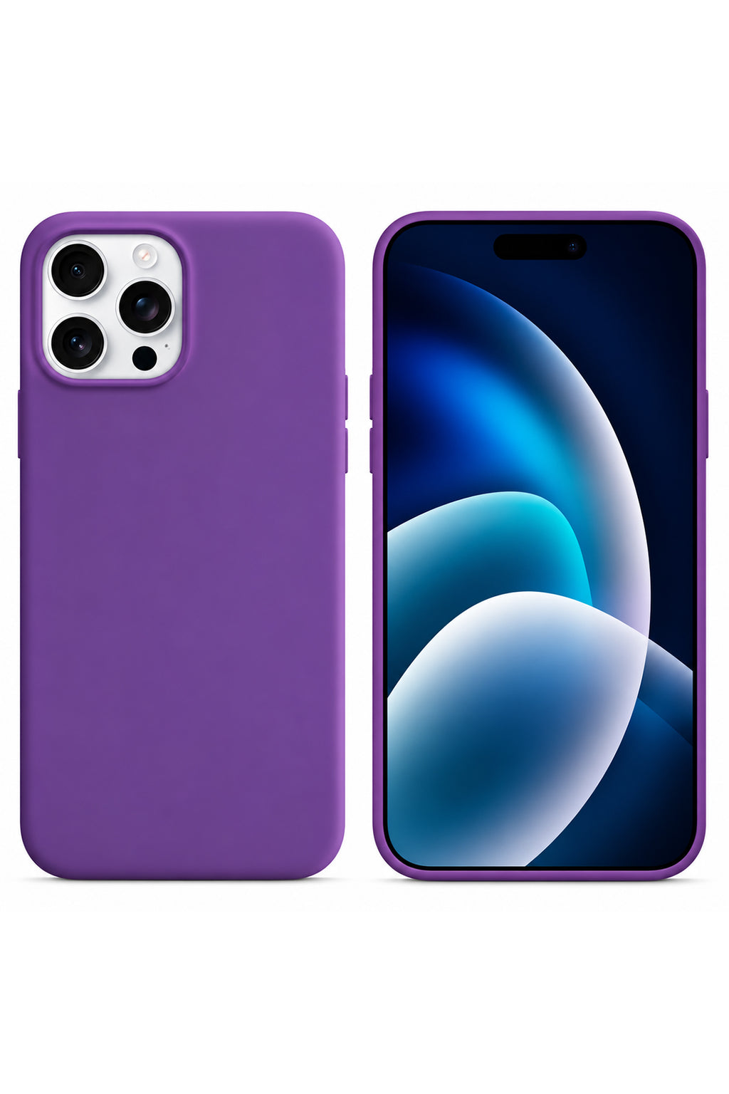 iPhone 13 Pro Soft Touch Lansman Silikon Kılıf Mor