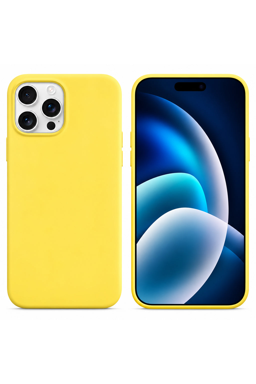 iPhone 13 Pro Soft Touch Lansman Silikon Kılıf Sarı