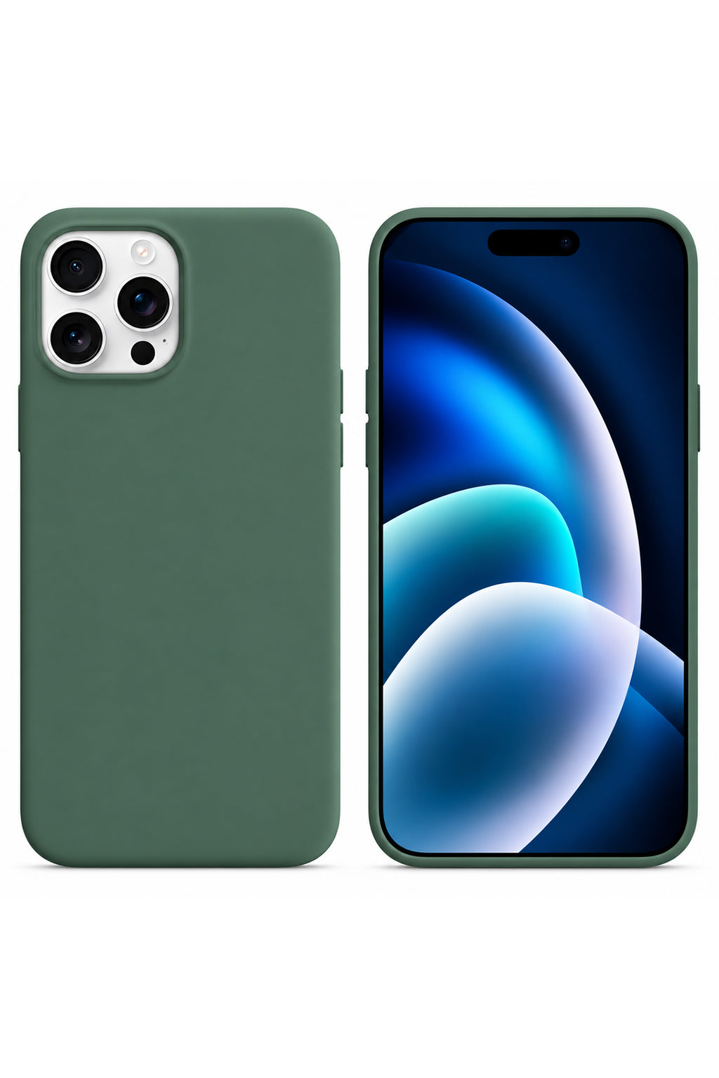 iPhone 13 Pro Soft Touch Lansman Silikon Kılıf Yeşil