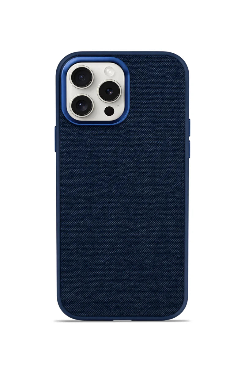 Premium Fabric Cover Midnight Navy iPhone 16 Pro Max