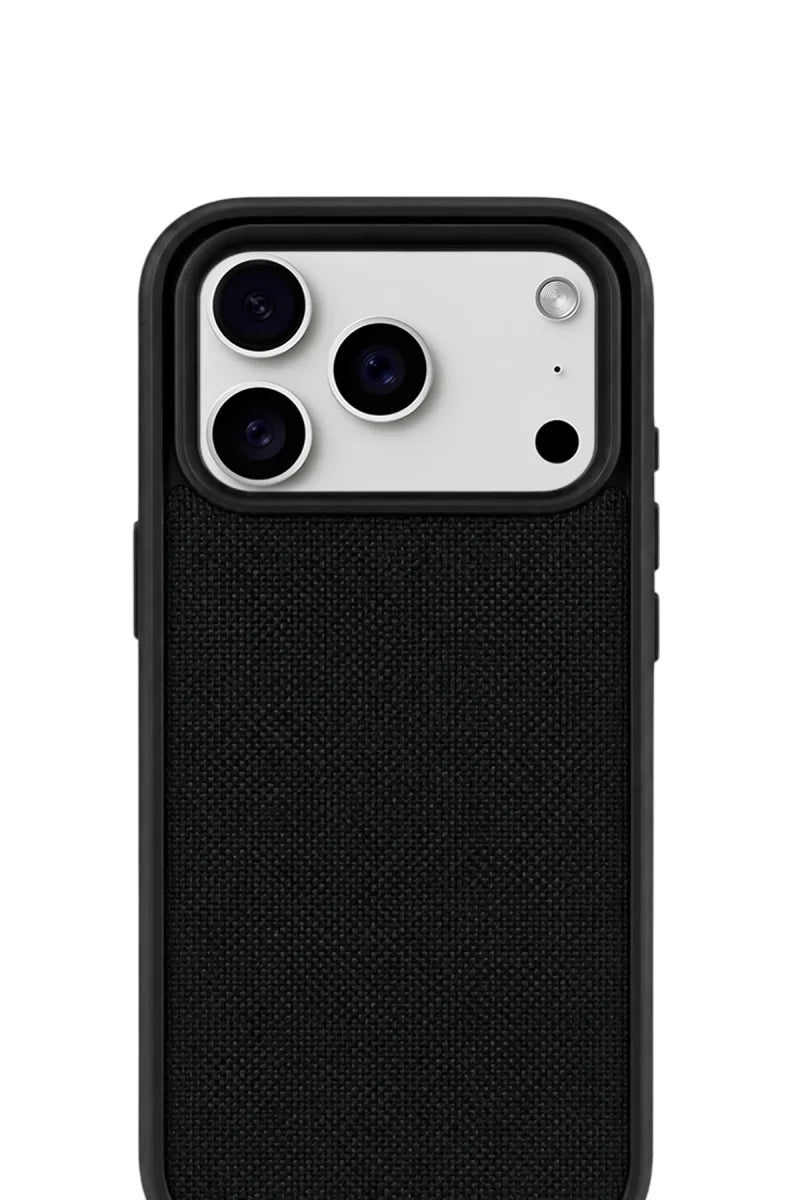 Premium Fabric Cover Obsidian Noir iPhone 17 Pro