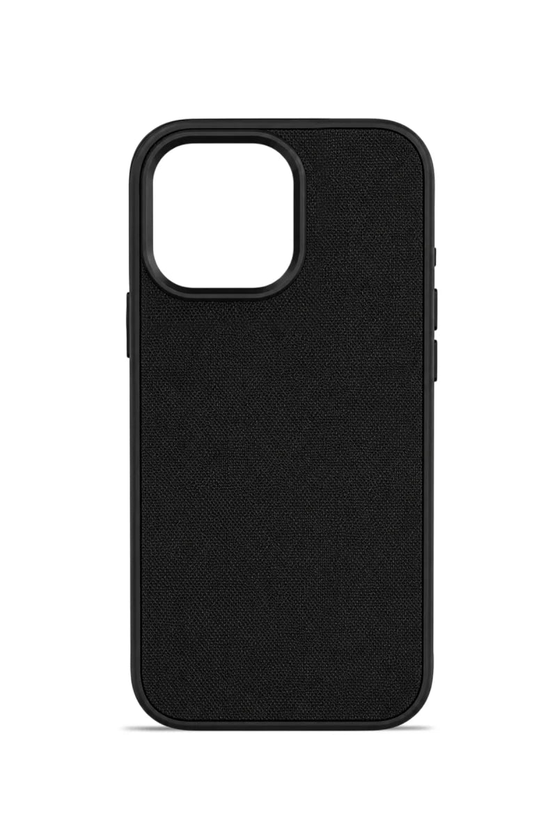 Premium Fabric Cover Obsidian Noir iPhone 16 Pro