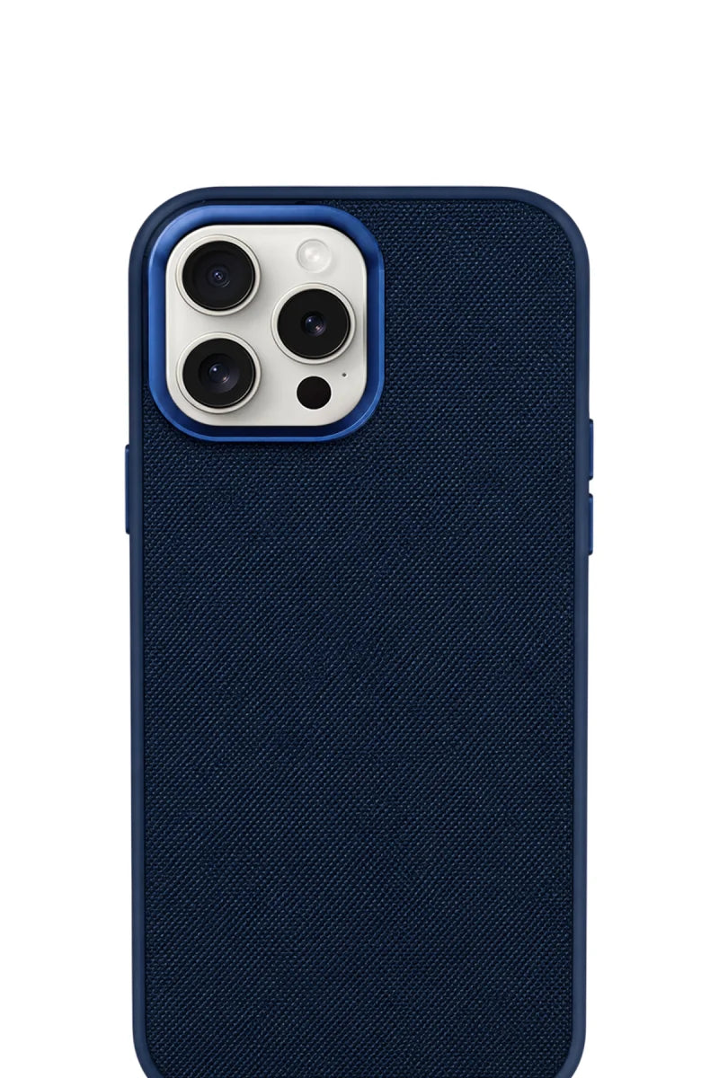 Premium Fabric Cover Midnight Navy iPhone 16 Pro
