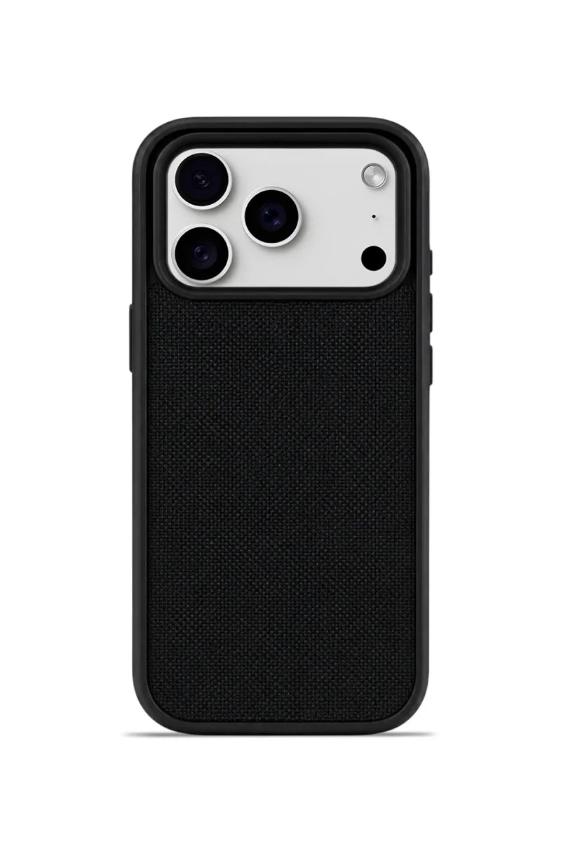 Premium Fabric Cover Obsidian Noir iPhone 17 Pro Max