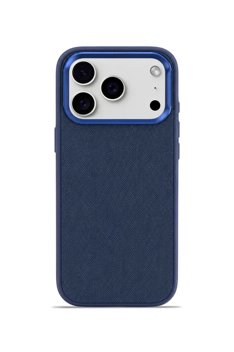 Premium Fabric Cover Midnight Navy iPhone 17 Pro Max