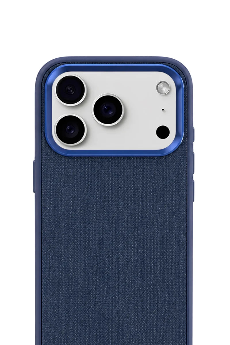 Premium Fabric Cover Midnight Navy iPhone 17 Pro Max