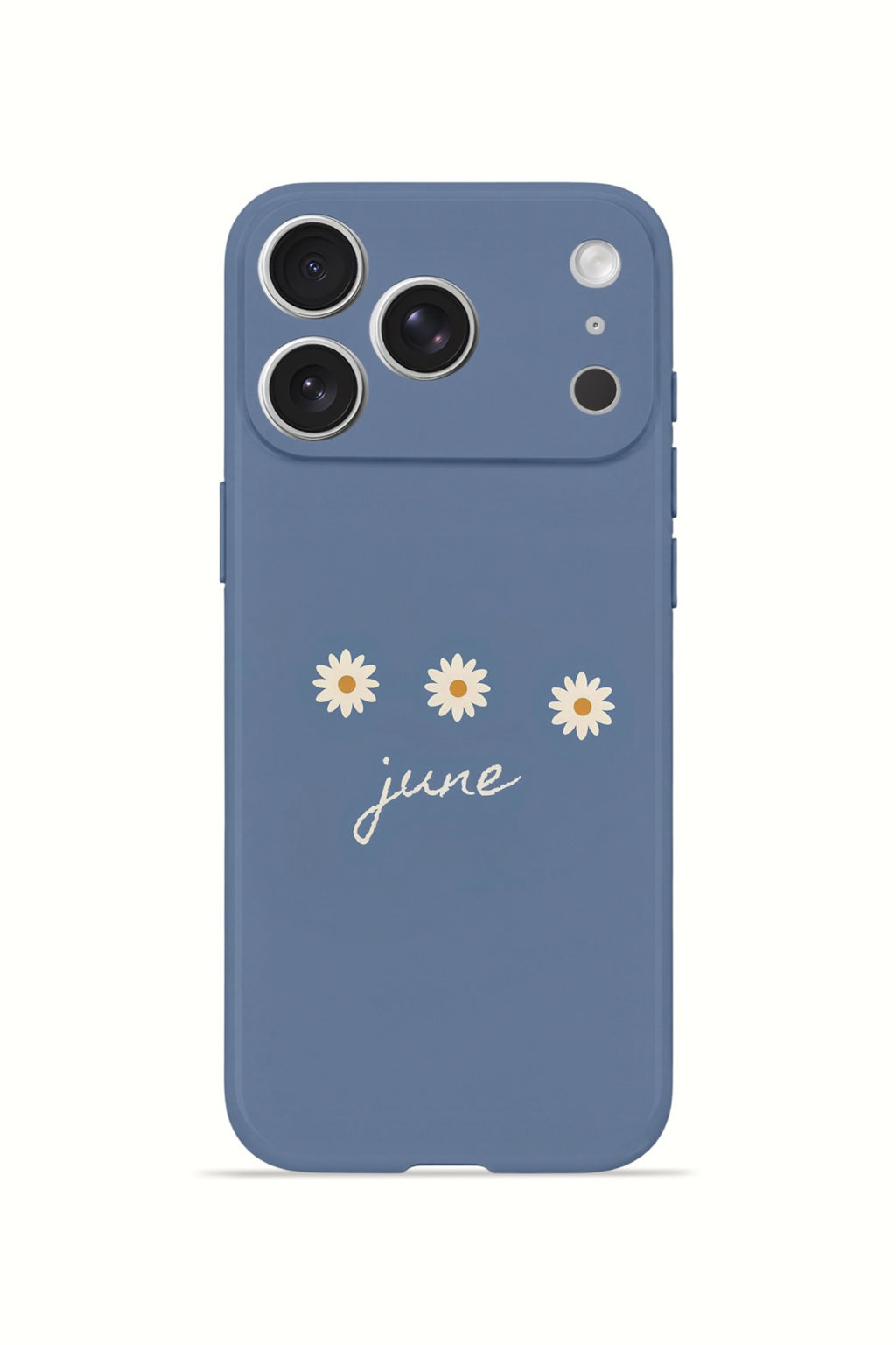 iPhone 17 Pro Max Valestra İnce Kamera Korumalı Mika Kılıf June Daisy Blue