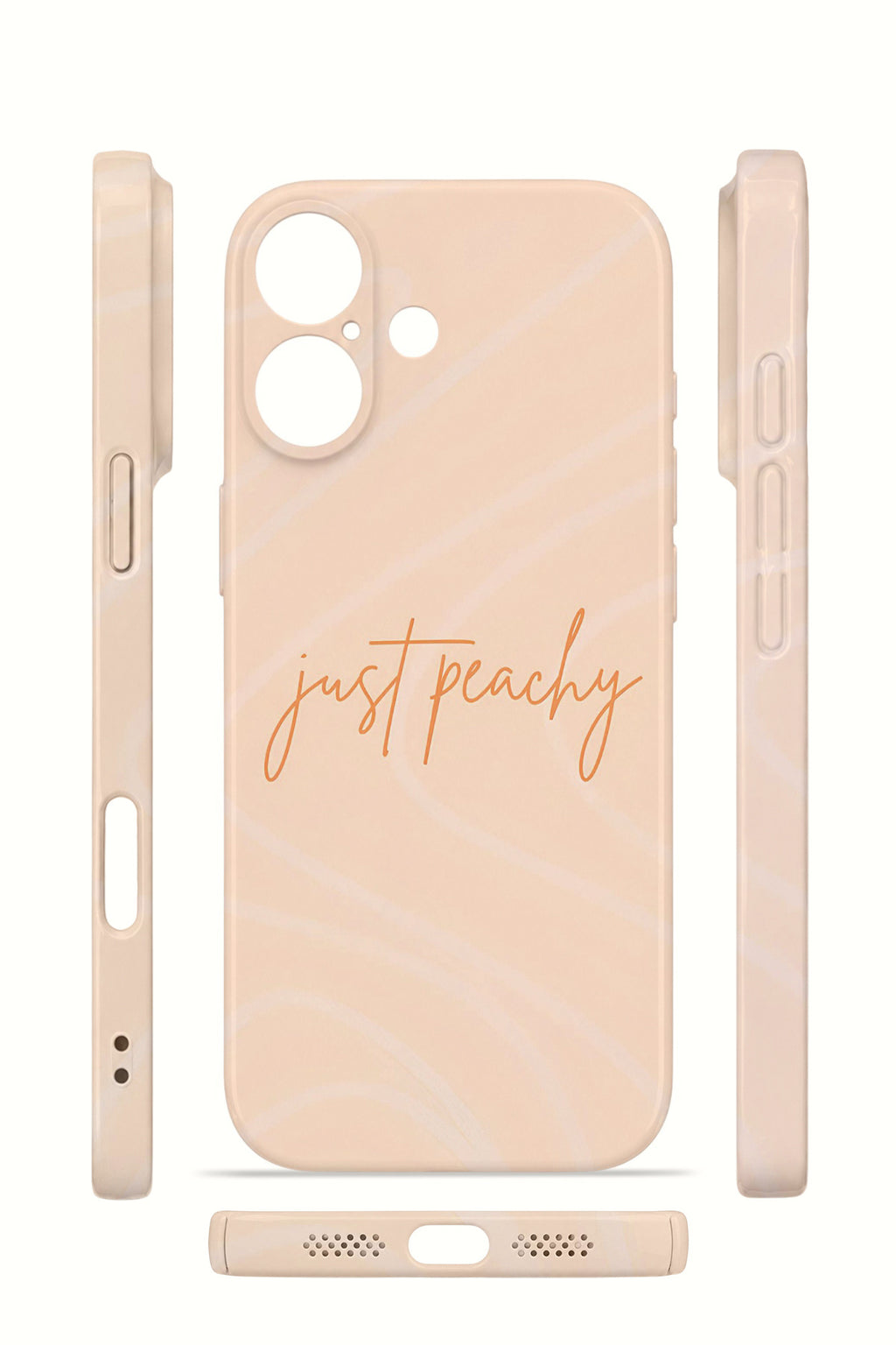 iPhone 16 Valestra İnce Kamera Korumalı Mika Kılıf Just Peachy