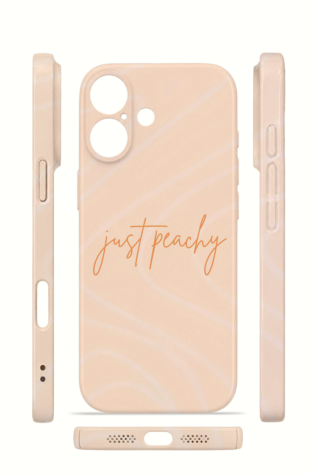 iPhone 16 Plus Valestra İnce Kamera Korumalı Mika Kılıf Just Peachy