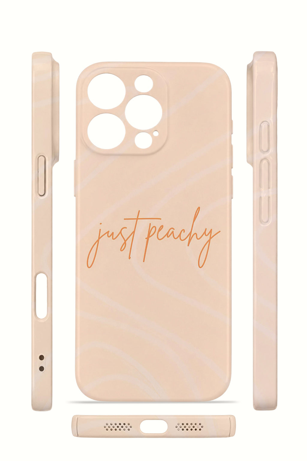 iPhone 16 Pro Valestra İnce Kamera Korumalı Mika Kılıf Just Peachy