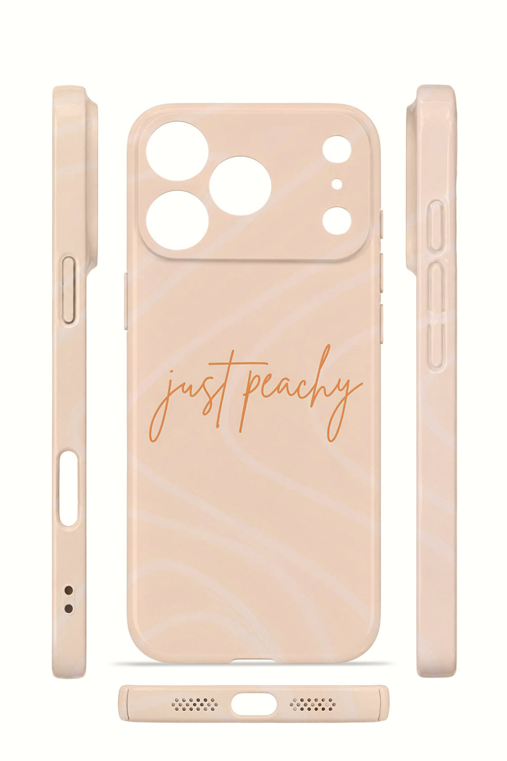 iPhone 17 Pro Max Valestra İnce Kamera Korumalı Mika Kılıf Just Peachy