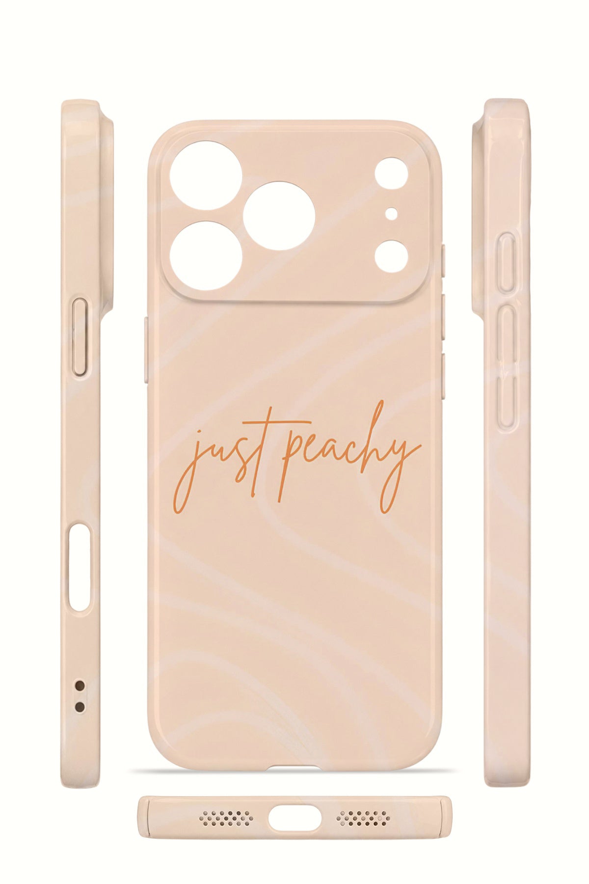 iPhone 17 Pro Max Valestra İnce Kamera Korumalı Mika Kılıf Just Peachy