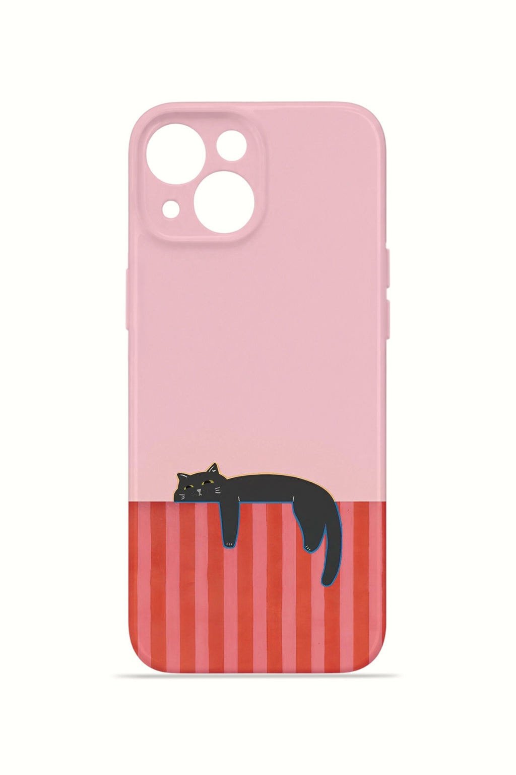 iPhone 15 Valestra İnce Kamera Korumalı Mika Kılıf Lazy Cat Sunset