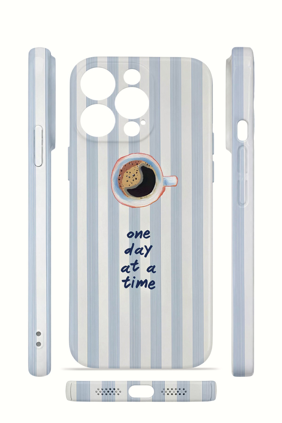 iPhone 12 Pro Valestra İnce Kamera Korumalı Mika Kılıf One Day Coffee