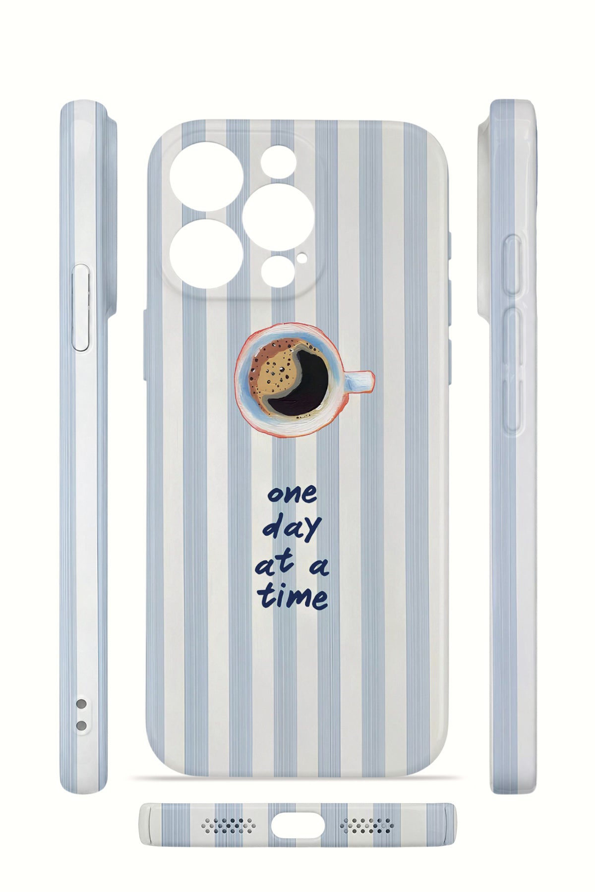 iPhone 15 Pro Max Valestra İnce Kamera Korumalı Mika Kılıf One Day Coffee
