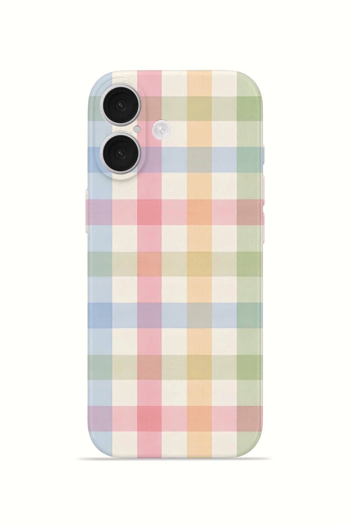 iPhone 16 Valestra İnce Kamera Korumalı Mika Kılıf Pastel Gingham
