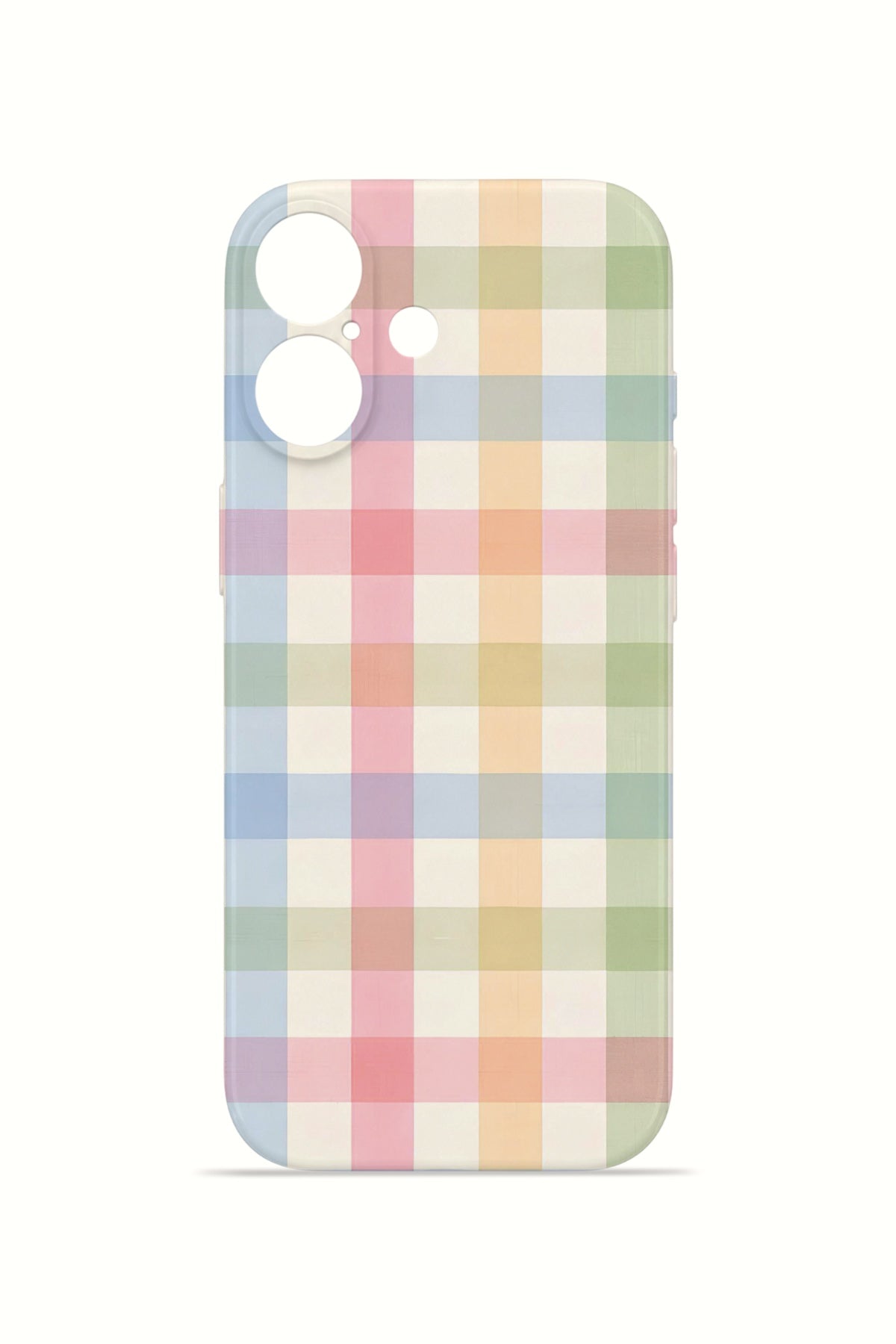 iPhone 16 Valestra İnce Kamera Korumalı Mika Kılıf Pastel Gingham