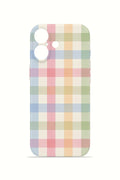 iPhone 17 Valestra İnce Kamera Korumalı Mika Kılıf Pastel Gingham