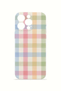 iPhone 16 Pro Max Valestra İnce Kamera Korumalı Mika Kılıf Pastel Gingham
