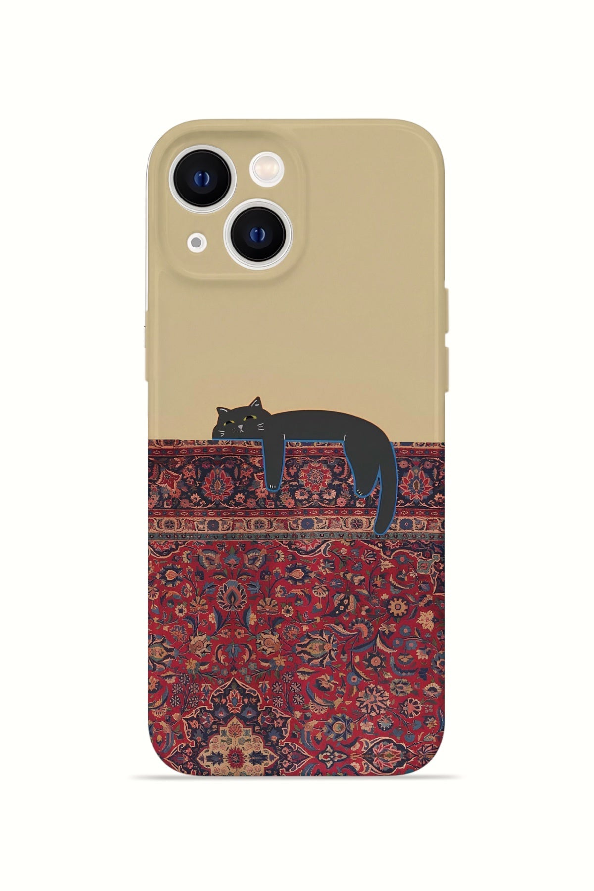 iPhone 15 Plus Valestra İnce Kamera Korumalı Mika Kılıf Persian Cat Lounge