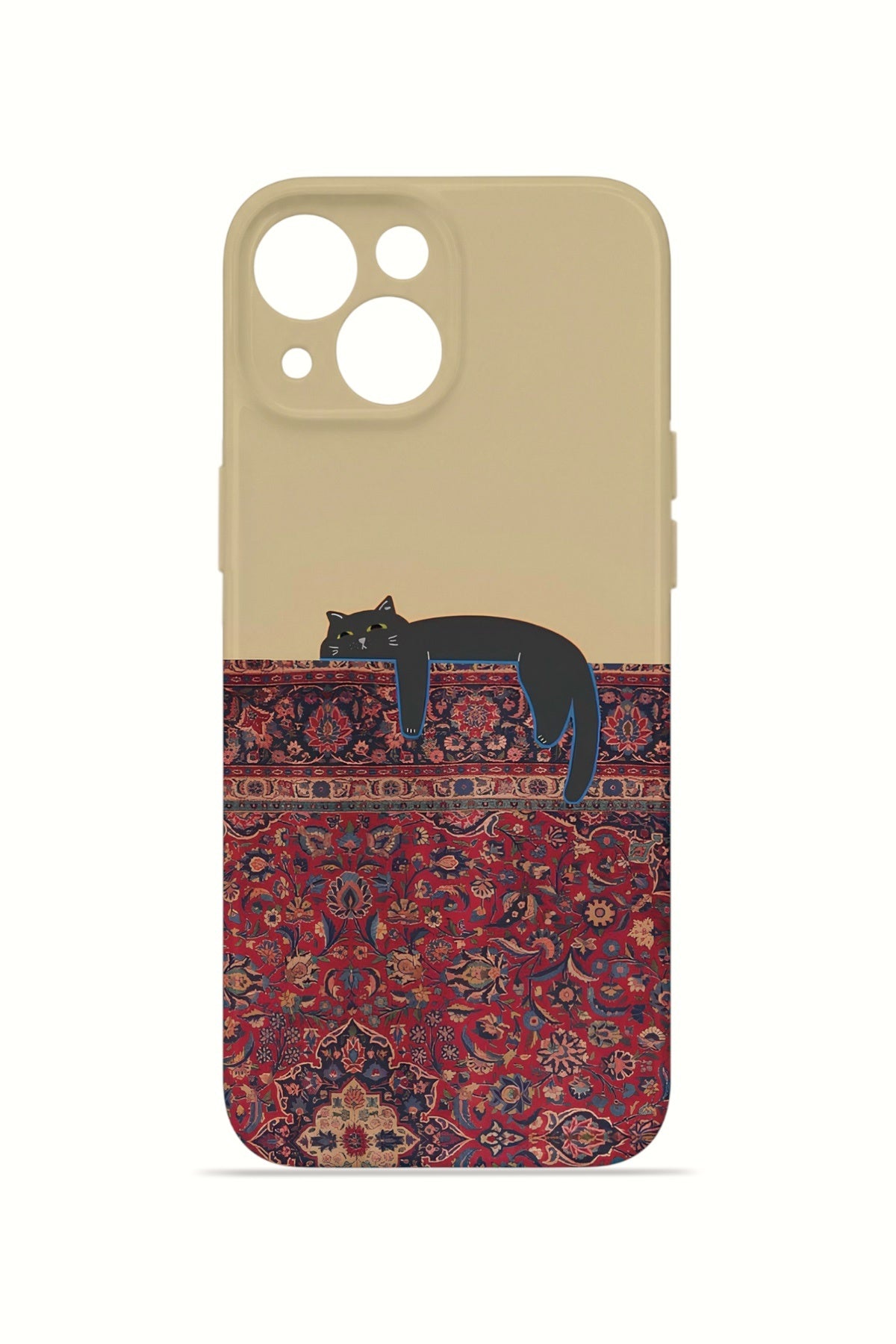 iPhone 14 Plus Valestra İnce Kamera Korumalı Mika Kılıf Persian Cat Lounge