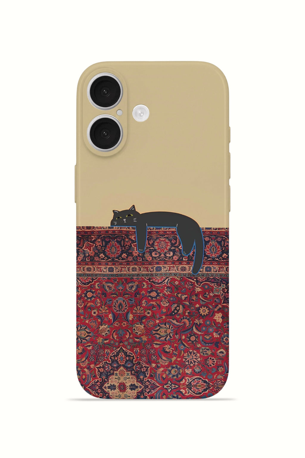 iPhone 16 Plus Valestra İnce Kamera Korumalı Mika Kılıf Persian Cat Lounge