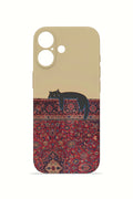 iPhone 16 Plus Valestra İnce Kamera Korumalı Mika Kılıf Persian Cat Lounge