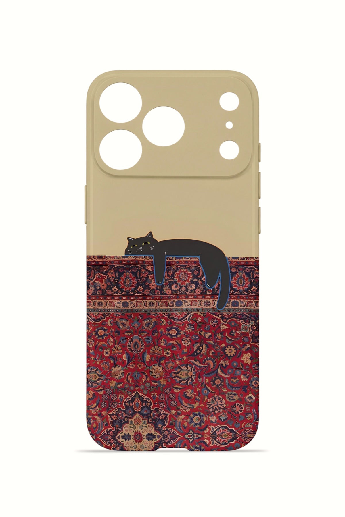iPhone 17 Pro Valestra İnce Kamera Korumalı Mika Kılıf Persian Cat Lounge